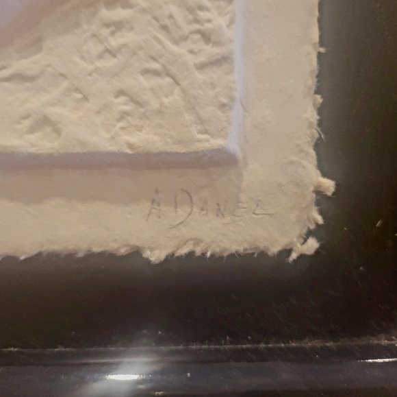 Vintage Alexsander Danel Cast Paper Relief Sculpture~ “Sophisticated Lady V” - Picture 5 of 8